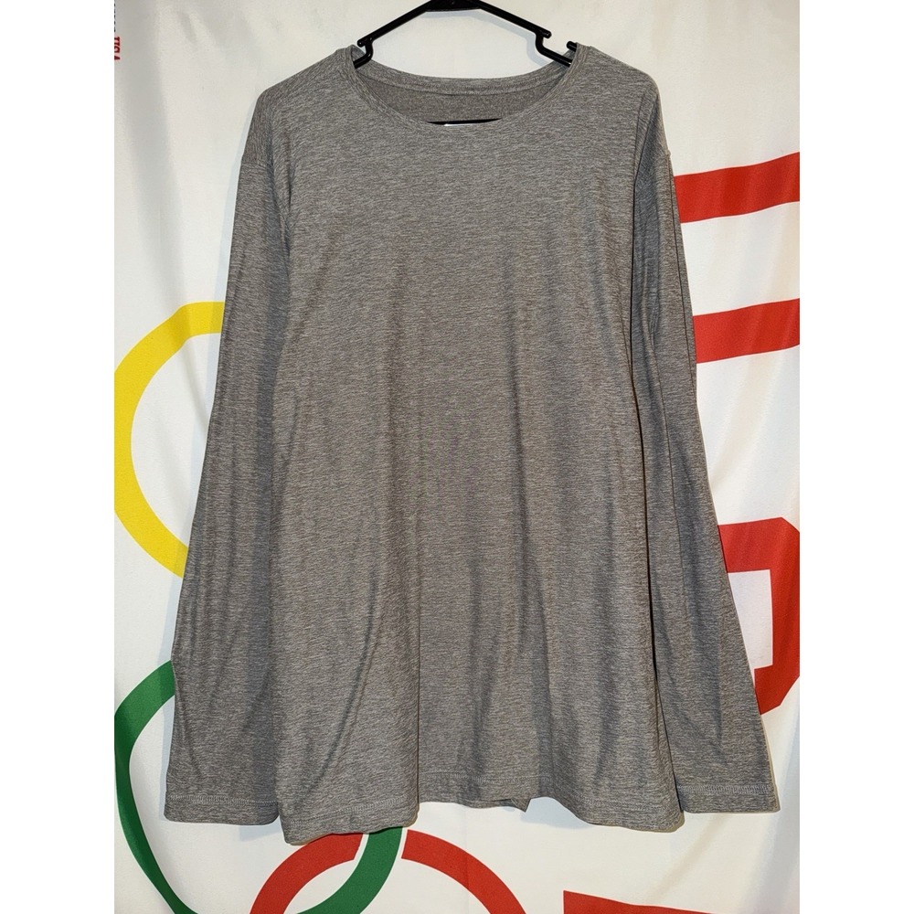 Vuori Strato Tech T Shirt 2XL Gray Long Sleeve Performance Stretch V178